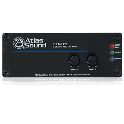 AtlasIED TSD-RL21 Two Channel Mixer