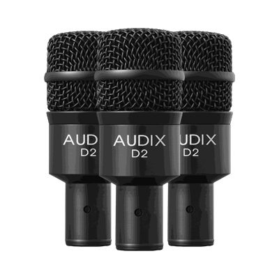 Audix D2 Trio 3-Piece Tom Microphone Package