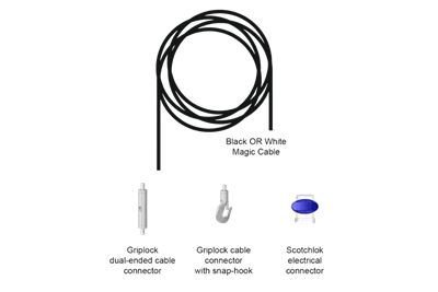 Biamp Desono MC-PHK16 Magic Cable Pendant Hang Kit (16-Foot, 12-Pack)
