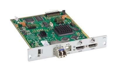 Black Box ACX1MT-HDM2-SM Modular KVM Extender Transmitter - Single-Monitor, HDMI, Local Out, (2) USB-HID, (1) Singlemode Fiber