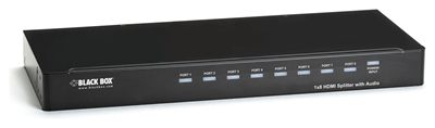 Black Box AVSP-HDMI1X8 HDMI Splitter with Audio, 1 x 8