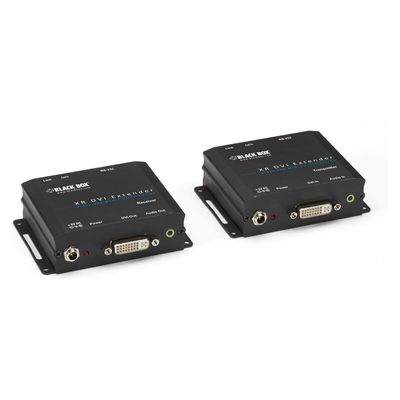 Black Box AVX-DVI-TP-100M XR DVI-D Extender with Audio, RS232 and HDCP