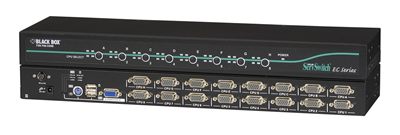 Black Box KV9216A ServSwitch EC 16-Port KVM Switch, VGA with PS/2 or USB