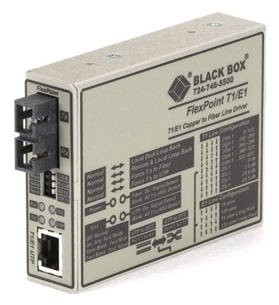 Black Box ME662A-SSC Flexpoint Async RS232 Extender - Fiber DB9 Female SC SM 30-km