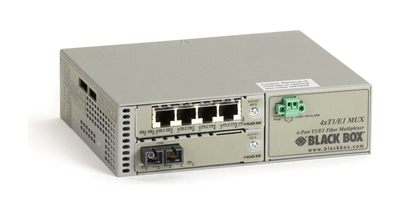 Black Box MT1430A-SM-SC T1/E1 Multiplexor with Fiber Extension - Singlemode, 30-km, Dual SC, 4-Port