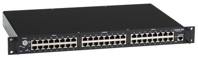 Black Box NBS016MA Rackmount Gang Switch - 19-in., 1U, (16) RJ-45 A/B (Pins 1/2 and 3/6), Network Manageable