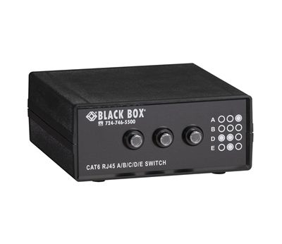 Black Box SW1032A RJ45 4-to-1 CAT6 Ethernet 10G Manual Desktop Switch