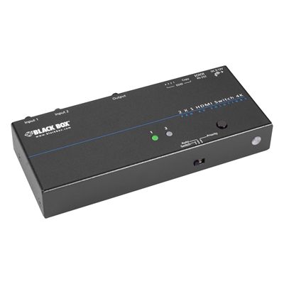 Black Box VSW-HDMI2X1-4K 4K HDMI Switch, 2 x 1