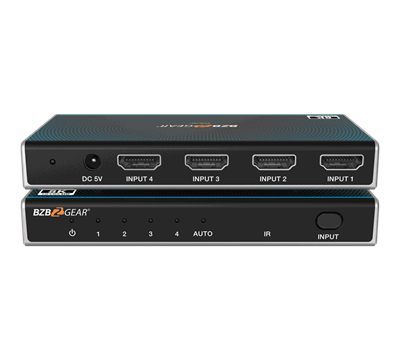 BZBGear BG-8K-HS41 4x1 Ultra Slim 8K HDMI Switcher