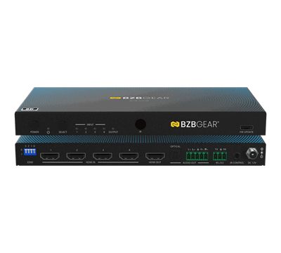 BZBGear BG-8K-HS41AR 4x1 8K HDMI Switcher with RS-232 and Gain Control