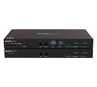 BZBGear BG-EXH-4KC7 HDBaseT 3.0 KVM Extender and Switcher