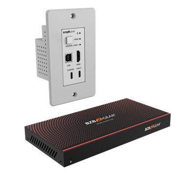 BZBGear BG-EXH-70UWP-W HDMI, USB-C and KVM Wall Plate HDBaseT Kit
