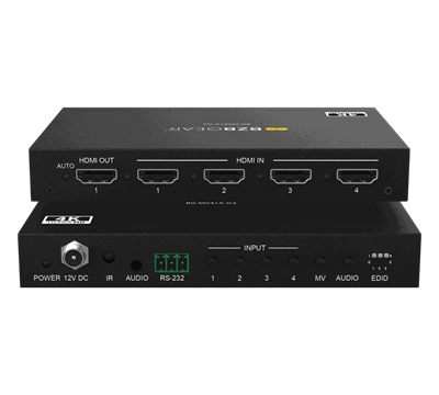 BZBGear BG-MV41A-G2 4x1 Seamless Switcher and Quad Multiviewer