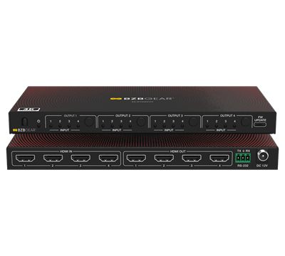 BZBGear BG-MVS4X4-CV 4x4 Seamless Matrix and Video Wall Processor with Scaler