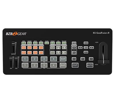 BZBGear BG-QuadFusion-Jr 4-Channel Streaming Switcher with USB Capture