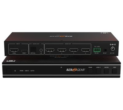 BZBGear BG-UHD-VW2X2A 2x2 Video Wall Controller with USB-C Input
