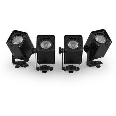 Chauvet DJ Freedom H1 IP ILS X4 Four-Pack of Pocket-Sized, Outdoor-Rated Wireless Accent Lights
