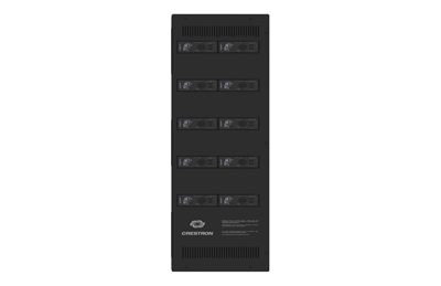 Crestron DIN-EN-6X18-HC-5OPEN DIN Rail Enclosure with 6 DIN Rails and 5 Cover Openings