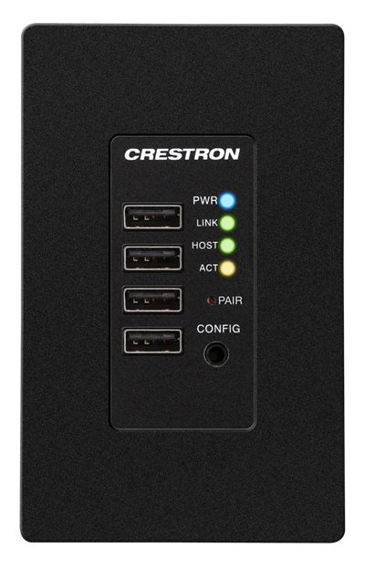 Crestron DM-NUX-R2-1G DM NUX USB over Network Wall Plate with Routing, Remote