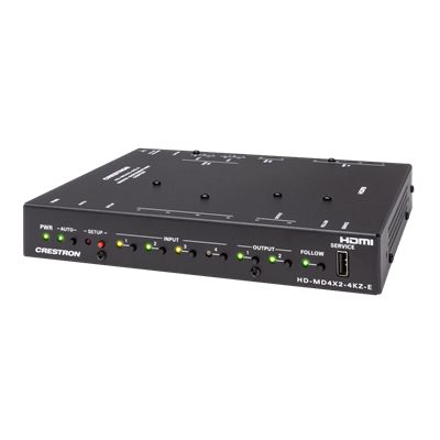 Crestron HD-MD4X2-4KZ-E 4x2 4K60 4:4:4 HDR AV Switcher