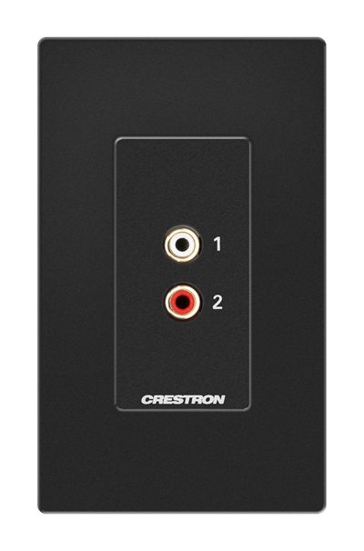 Crestron MP-WP-2RCAO-1G Media Presentation Wall Plate, RCA, 1-Gang
