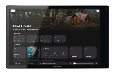 Crestron TSW-1080R 10.1 in. Wall Mount Touch Screen, Crestron Home OS