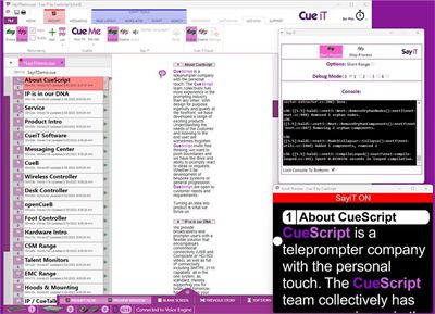 CueScript SayiT Voice-Synced Prompting Software