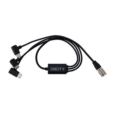 Deity SPD-HR3U 4-Pin Push-Power to Triple USB-C Cable