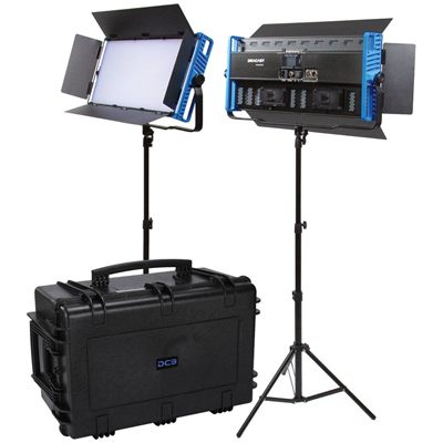 Dracast Kala Plus Series LED3000 Bi-Color LED 2 Light Kit with Injection Molded Travel Case