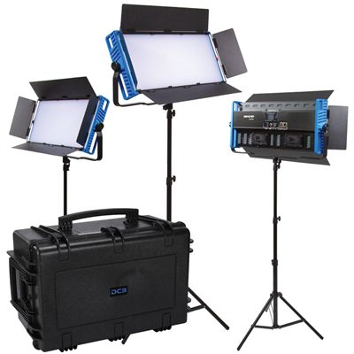 Dracast Kala Plus Series LED3000 Bi-Color LED 3 Light Kit with Injection Molded Travel Case