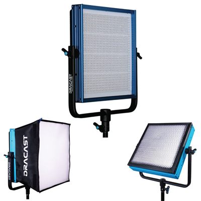 Dracast LED1000 Plus Series Daylight Panel Honeycomb Softbox Kit
