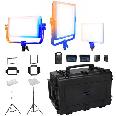 Dracast Plus Series Portrait Kit - Bi-Color LED 3 Light Kit