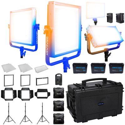 Dracast Pro Series ENG Kit - Bi-Color LED 4 Light Kit