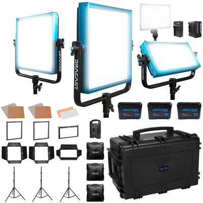 Dracast Pro Series ENG Kit - Daylight LED 4 Light Kit