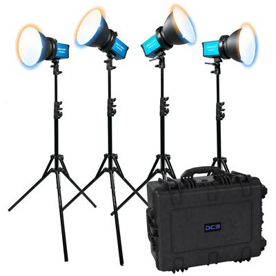 Dracast X Series M80 Bi-Color LED 4 Light Kit with Injection Molded Travel Case