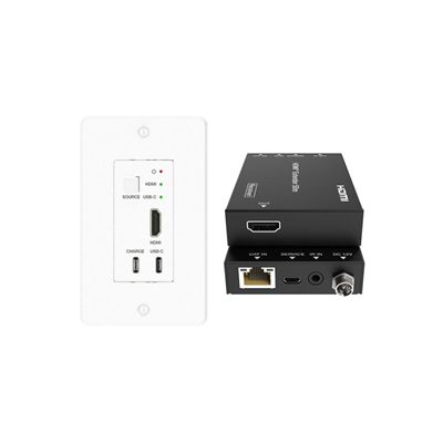 DVDO RS-4 4K HDMI & USB-C 50m Wall Plate Extender Kit over Category