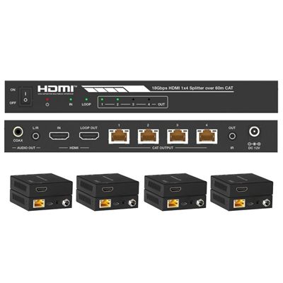 DVDO Splitter-14-CAT 4K 1x4 HDMI Splitter with Category Outputs