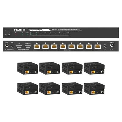 DVDO Splitter-18-CAT 4K 1x8 HDMI Splitter with Category Outputs