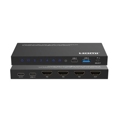 DVDO Switcher-41-USBC-HDMI 8K 4x1 Switcher with 1 USB-C + 3 HDMI Inputs