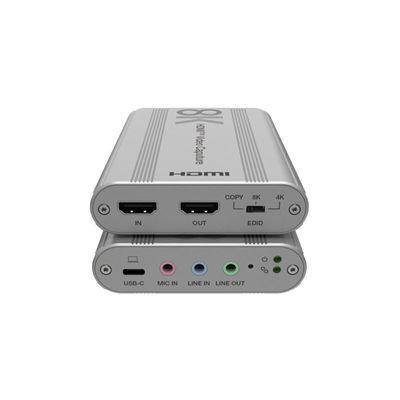 DVDO USB3.2-Capture-Pro 8K HDMI to USB 3.2 Capture Dongle with HDMI Loop Out and Separate Audio Input & Output