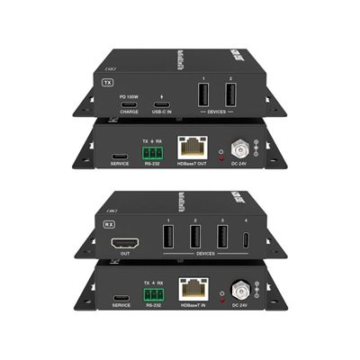 DVDO Xtend-USBC-70 USB-C (DP Alt Mode) to HDMI 70m Extender over HDBaseT with USB (Tx/Rx)