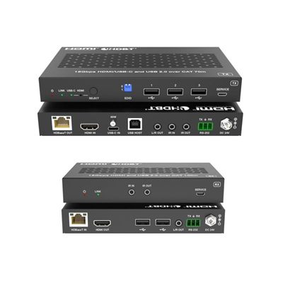 DVDO Xtend-USBC-HDMI-70 4K60 HDMI & USB-C (DP Alt Mode) 70m Extender Over HDBaseT with USB (Tx/Rx)