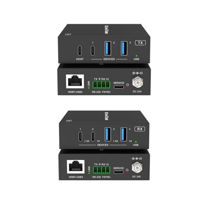 DVDO Xtend-USBC-USB-100 1-Host USB-C & USB-A 3.2 Gen 1 100m Extender over HDBaseT