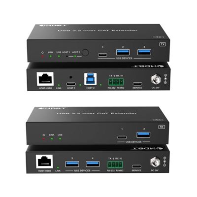 DVDO Xtend-USBC-USB-BB-1 2-Host USB-C & USB 3.2 Gen 1 100m Extender over HDBaseT