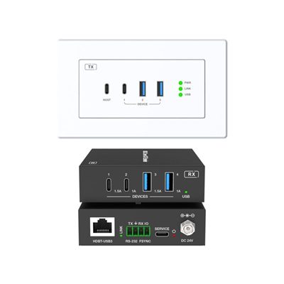 DVDO Xtend-USBC-USB-EUWB-1 1-Host USB-C & USB 3.2 Gen 1 100m Extender over HDBaseT (EU/UK WP Tx to Box Rx)