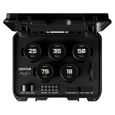 Dzofilm Arles Prime 5-Lens Set (25/35/50/75/100mm) Cine Lens Set