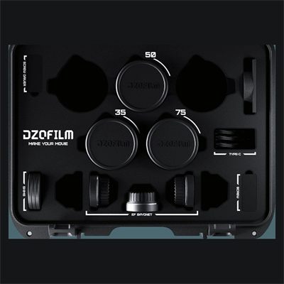 Dzofilm Vespid Cyber 3-Lens Kit 35/50/75mm T2.1 Full Frame Cine Primes