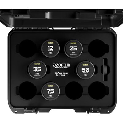 Dzofilm Vespid Prime 5-Lens Set (12/25/35/50/75mm) Cine Lens Set