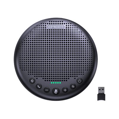 EMEET OfficeCore Luna Plus Meeting Kit USB and Bluetooth conference speakerphone with wired expansion microphone