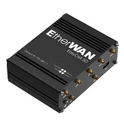 EtherWAN EasyCell 5G Hardened 5G Router w/HexaCloud Device Monitoring & WAN Failover
